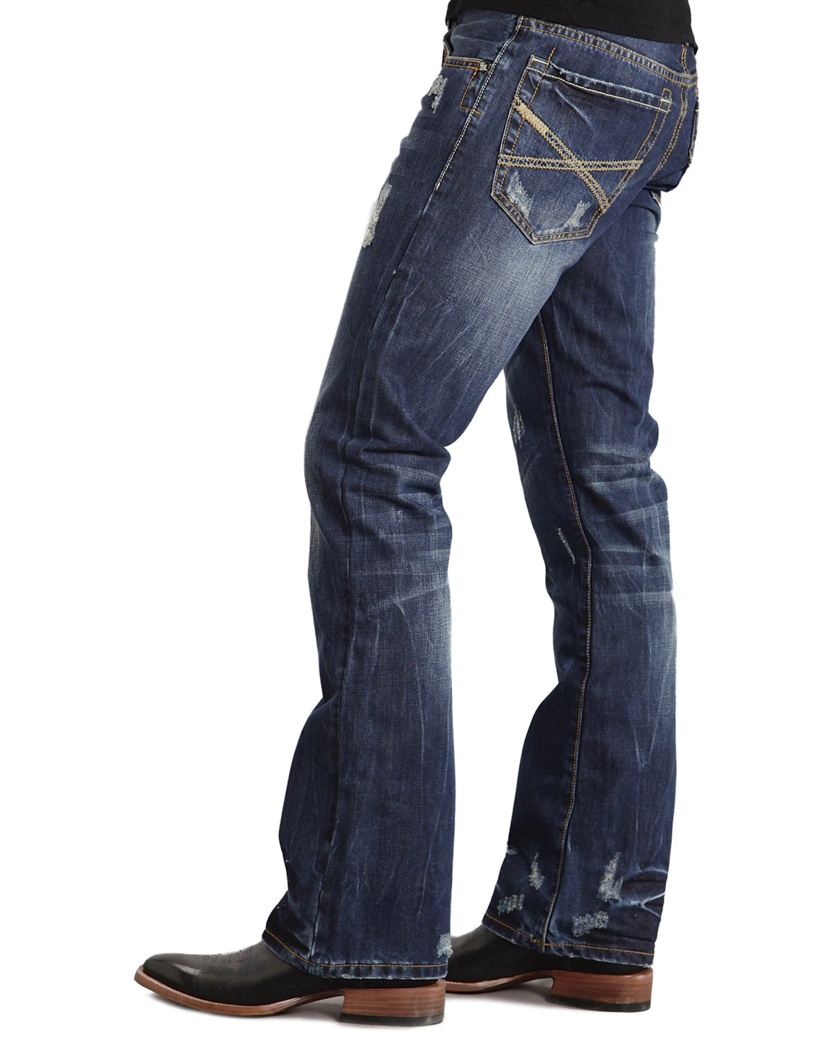Stetson Rock Fit X Stitched Jeans 2 Stetson Rock Fit X Stitched Jeans - Image 2