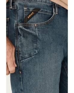 Ariat Men's M4 Rebar Distressed Low Rise Relaxed Bootcut Work Jeans -Western Cowboy Equipment Store 010J17 N9 P2