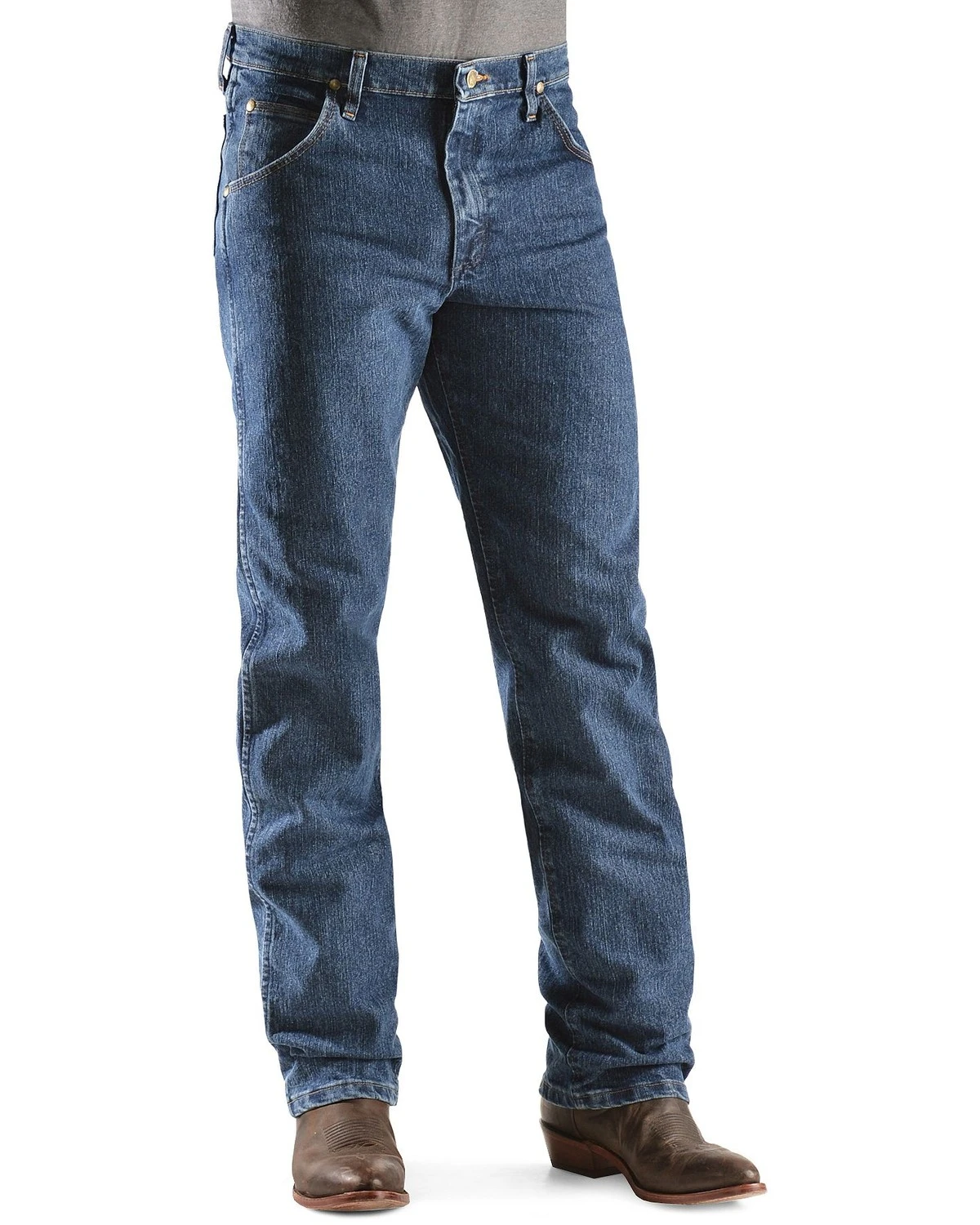 Wrangler Men's Premium Performance Advanced Comfort Mid Stone Jeans - Big & Tall 2 Wrangler Men's Premium Performance Advanced Comfort Mid Stone Jeans - Big & Tall - Image 2