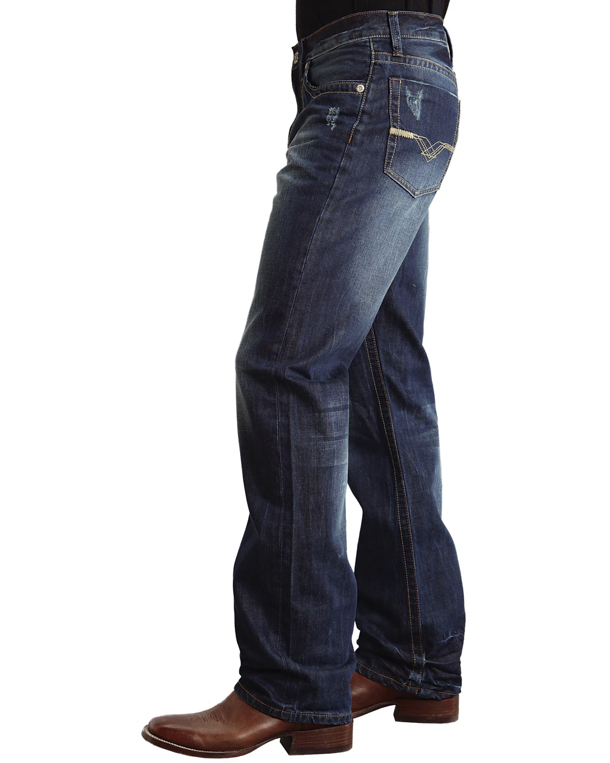 Stetson Modern Fit "V" Stitched Jeans - Big & Tall 2 Stetson Modern Fit "V" Stitched Jeans - Big & Tall - Image 2