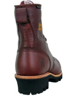 Chippewa Men's Waterproof Insulated 8" Logger Boots - Steel Toe -Western Cowboy Equipment Store 050B09 7052 P5