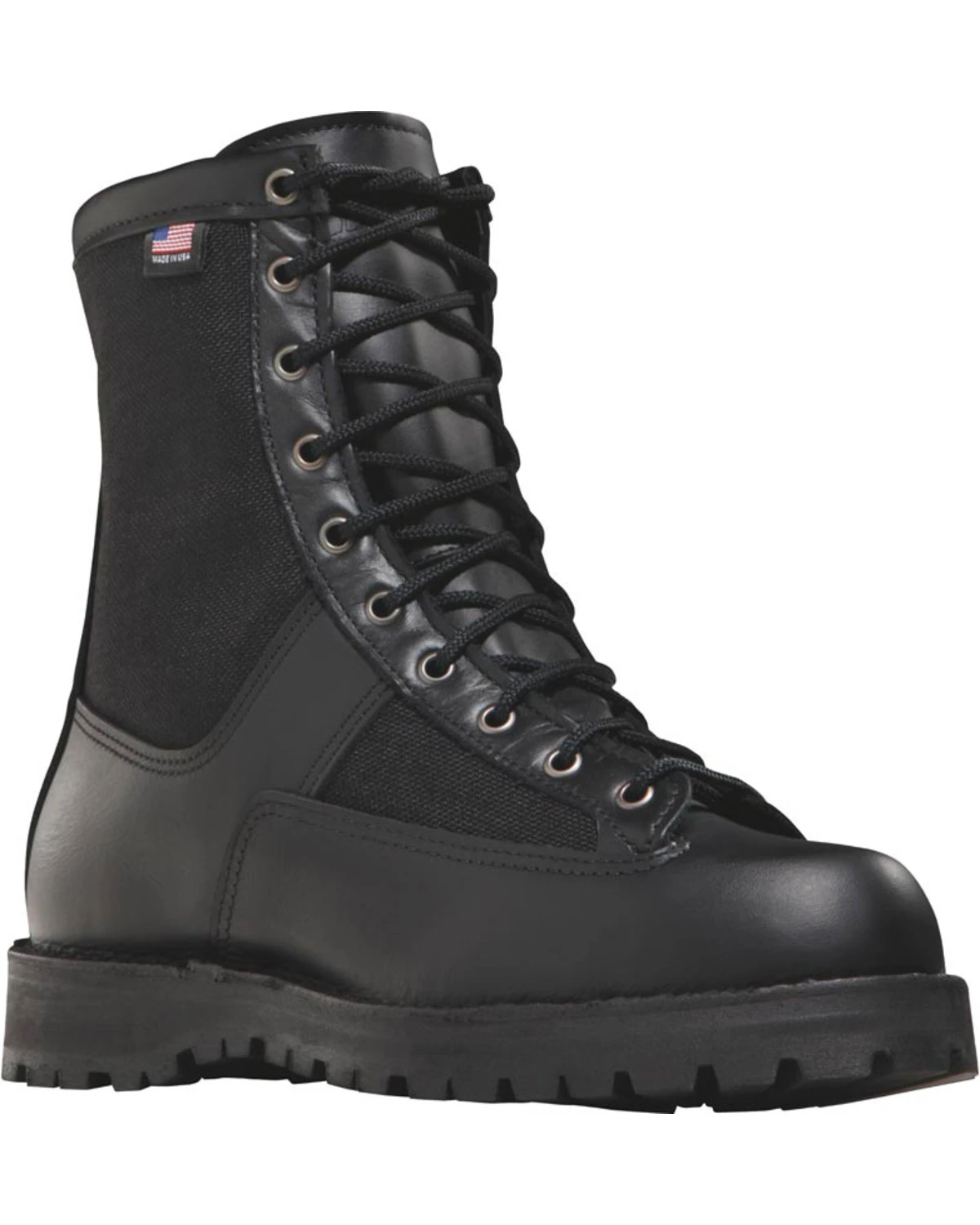 Danner Men's Black Acadia 8"" Uniform Boots - Round Toe 1 Danner Men's Black Acadia 8"" Uniform Boots - Round Toe