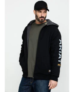 Ariat Men's Rebar All-Weather Full Zip Work Hoodie -Western Cowboy Equipment Store 2000282106 001 P3