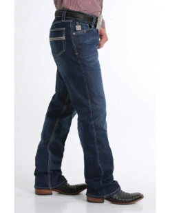 Cinch Men's Carter 2.0 Mid Stone Relaxed Bootcut Jeans -Western Cowboy Equipment Store 2000288481 402 P3
