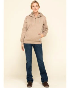 Ariat Women's Dark Oatmeal Heather Rebar Skill Set Zip Hooded Pullover -Western Cowboy Equipment Store 2000322227 104 P6