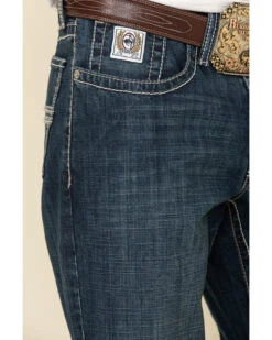 Cinch Men's White Label Performance Dark Relaxed Straight Jeans -Western Cowboy Equipment Store 2000323611 402 P5
