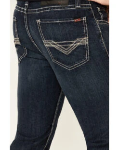 Rock & Roll Denim Men's FR Dark Reflex Revolver Slim Straight Work Jeans -Western Cowboy Equipment Store 2000323863 401 P3