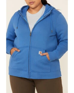 Carhartt Women's Clarksburg Zip-Front Hooded Work Sweatshirt - Plus 6 Carhartt Women's Clarksburg Zip-Front Hooded Work Sweatshirt - Plus -Western Cowboy Equipment Store 2000330886 420 P3