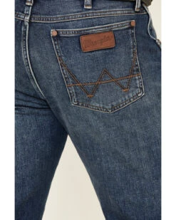 Wrangler Retro Men's Meadow Medium Wash Stretch Slim Straight Jeans - Long -Western Cowboy Equipment Store 2000331279 400 P4