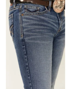 Cody James Men's Bronco Medium Wash Stackable Straight Stretch Jeans -Western Cowboy Equipment Store 2000332558 400 P5