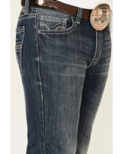 Rock & Roll Denim Men's Dark Double Barrel Relaxed Straight Leg Jeans 9 Rock & Roll Denim Men's Dark Double Barrel Relaxed Straight Leg Jeans -Western Cowboy Equipment Store 2000333350 400 P5