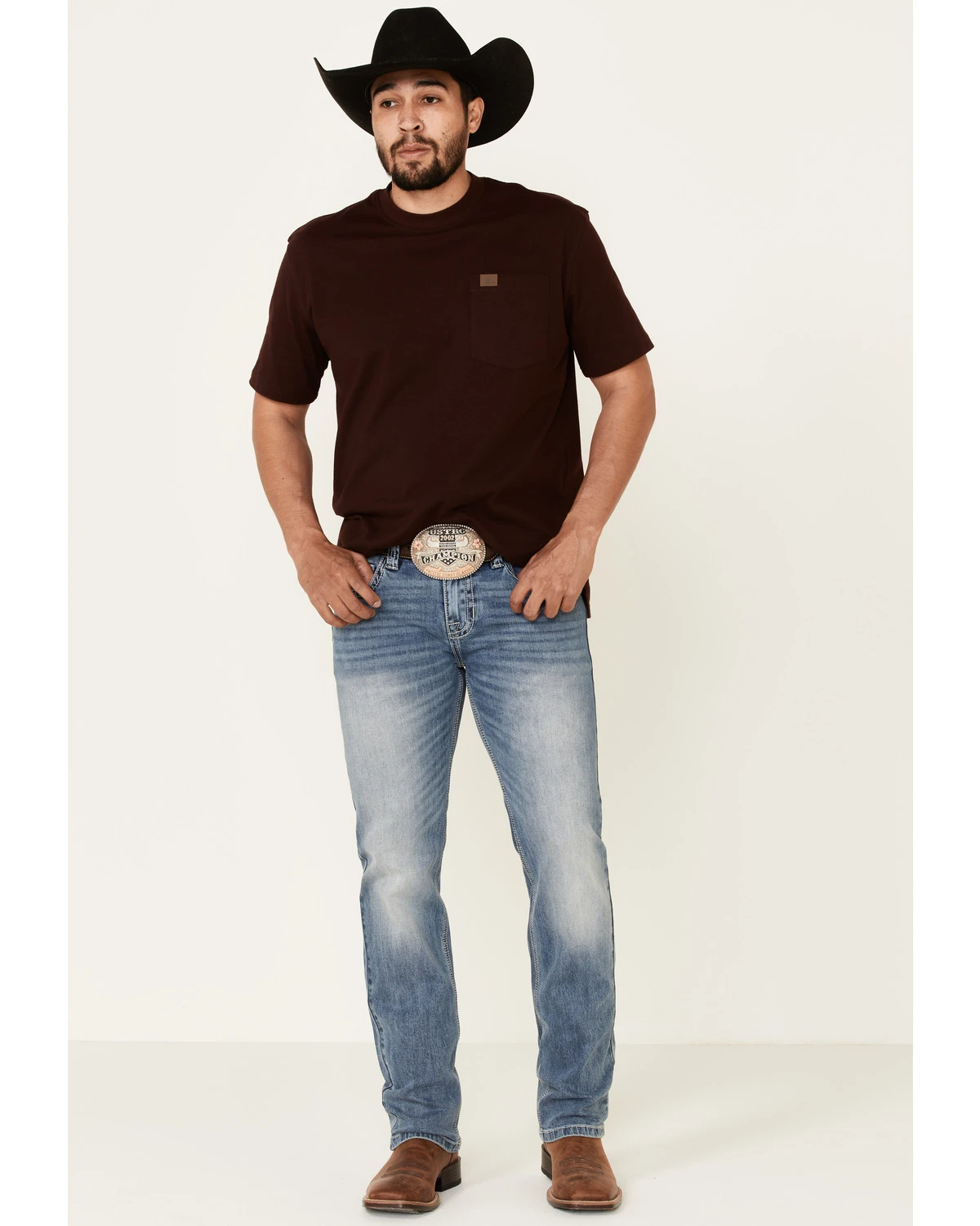 Rock & Roll Denim Men's Light Vintage Revolver Stretch Slim Straight Jeans 3 Rock & Roll Denim Men's Light Vintage Revolver Stretch Slim Straight Jeans - Image 3