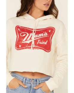 Country Deep Women's Mama Tried Graphic Cropped Hooded Sweatshirt 8 Country Deep Women's Mama Tried Graphic Cropped Hooded Sweatshirt -Western Cowboy Equipment Store 2000333441 103 P4