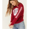Brew City Beer Gear Women's Budweiser Graphic Hooded Sweatshirt