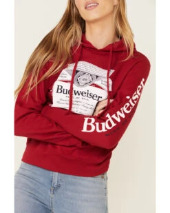 Brew City Beer Gear Women's Budweiser Graphic Hooded Sweatshirt -Western Cowboy Equipment Store 2000336457 600 P4