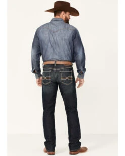 Ariat Men's M4 Cobalt Dark Wash Stretch Relaxed Straight Jeans -Western Cowboy Equipment Store 2000341785 400 P3