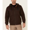 Hawx Men's Brown Martin Insulated Zip-Front Hooded Work Jacket