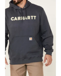 Carhartt Men's Loose Fit Midweight Logo Hooded Work Sweatshirt -Western Cowboy Equipment Store 2000343202 400 P3