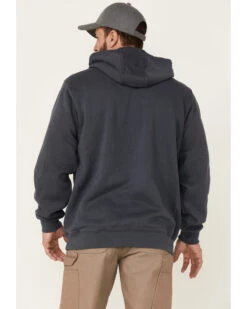 Carhartt Men's Loose Fit Midweight Logo Hooded Work Sweatshirt -Western Cowboy Equipment Store 2000343202 400 P4