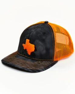 Western Cowboy Equipment Store 10 Oil Field Hats Men's Kryptek & Orange Texas State Patch Mesh-Back Ball Cap