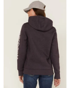 Carhartt Women's Gray Relaxed Midweight Logo Sleeve Graphic Hooded Sweatshirt 6 Carhartt Women's Gray Relaxed Midweight Logo Sleeve Graphic Hooded Sweatshirt -Western Cowboy Equipment Store 2000346369 020 P3