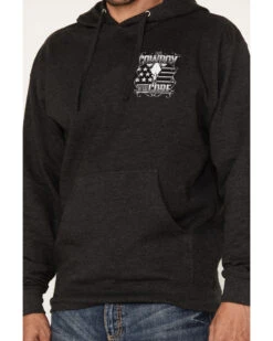 Cowboy Hardware Men's Gray To The Core Graphic Hooded Sweatshirt -Western Cowboy Equipment Store 2000346628 020 P3