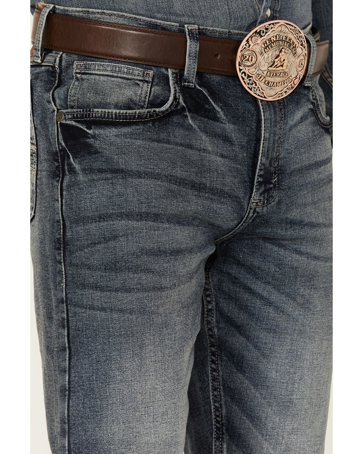 Wrangler 20X Men's No.42 Cayuse Medium Wash Stretch Slim Bootcut Jeans 2 Wrangler 20X Men's No.42 Cayuse Medium Wash Stretch Slim Bootcut Jeans - Image 2