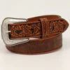 Cody James Men's Tooled Billet Overlay Western Belt