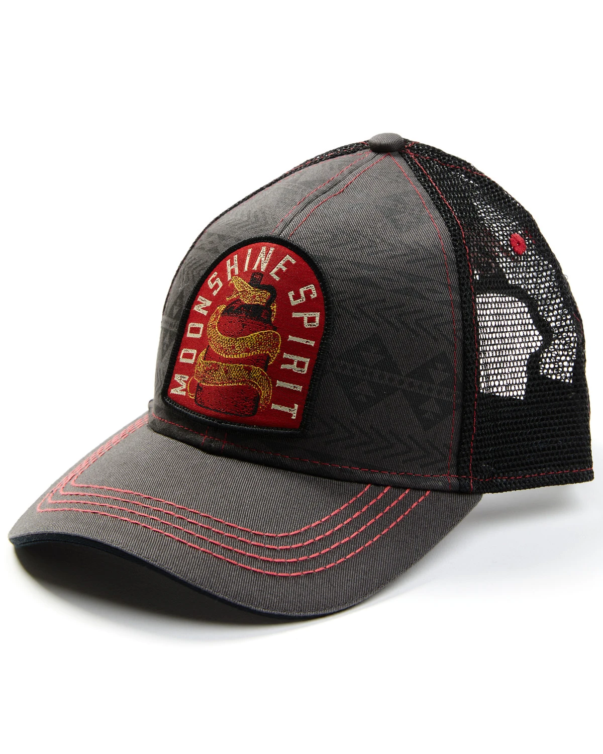 Moonshine Spirit Men's Southwestern Snake Frame Patch Mesh-Back Ball Cap 1 Moonshine Spirit Men's Southwestern Snake Frame Patch Mesh-Back Ball Cap