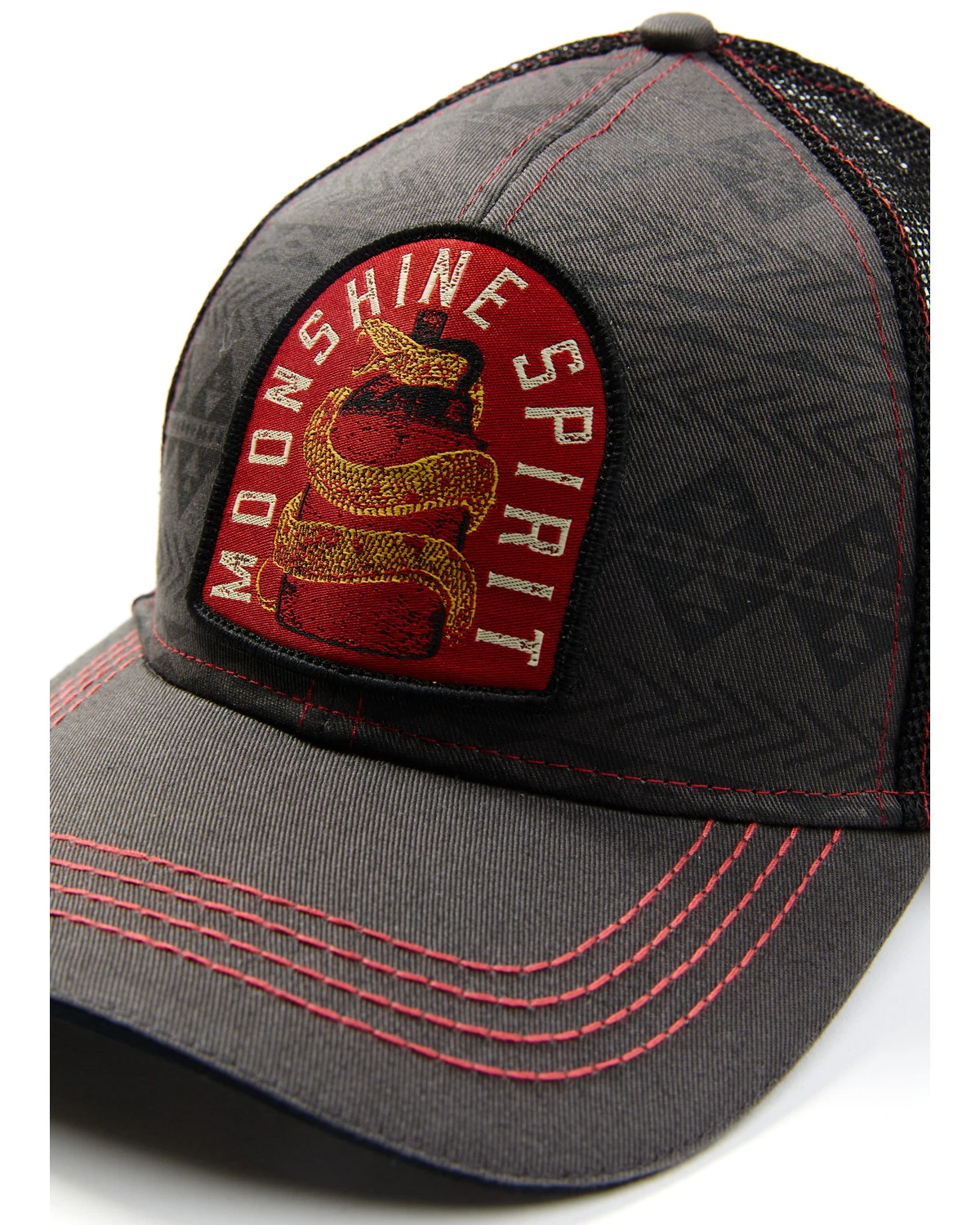 Moonshine Spirit Men's Southwestern Snake Frame Patch Mesh-Back Ball Cap 2 Moonshine Spirit Men's Southwestern Snake Frame Patch Mesh-Back Ball Cap - Image 2