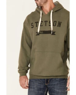 Stetson Men's Green Logo Banner Graphic Hooded Sweatshirt -Western Cowboy Equipment Store 2000350322 300 P3