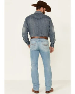 Wrangler 20X Men's Beech Light Wash Stretch Slim Straight Jeans 6 Wrangler 20X Men's Beech Light Wash Stretch Slim Straight Jeans -Western Cowboy Equipment Store 2000351009 400 P3