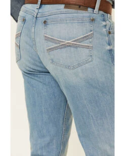 Wrangler 20X Men's Beech Light Wash Stretch Slim Straight Jeans 7 Wrangler 20X Men's Beech Light Wash Stretch Slim Straight Jeans -Western Cowboy Equipment Store 2000351009 400 P4