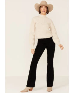 Shyanne Women's Seamed High Neck Wool Blend Pullover Sweatshirt -Western Cowboy Equipment Store 2000351363 280 P4