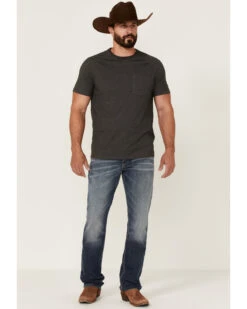 Moonshine Spirit Men's Diamond Hitch Medium Dark Wash Stretch Slim Straight Jeans