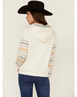 RANK 45 Women's Contrast Serape Sleeve Pullover Hoodie -Western Cowboy Equipment Store 2000358412 103 P4