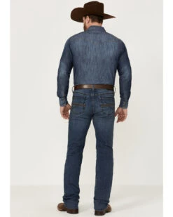 RANK 45 Men's Shotgun Wash Stackable Slim Straight Stretch Performance Jeans 6 RANK 45 Men's Shotgun Wash Stackable Slim Straight Stretch Performance Jeans -Western Cowboy Equipment Store 2000359243 415 P3