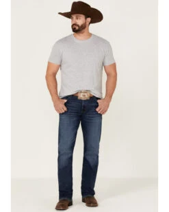 Wrangler Retro Men's Eastbrook Dark Wash Stretch Slim Bootcut Jeans