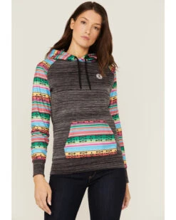 Hooey Women's Saldo Southwestern Space Dye Hoodie