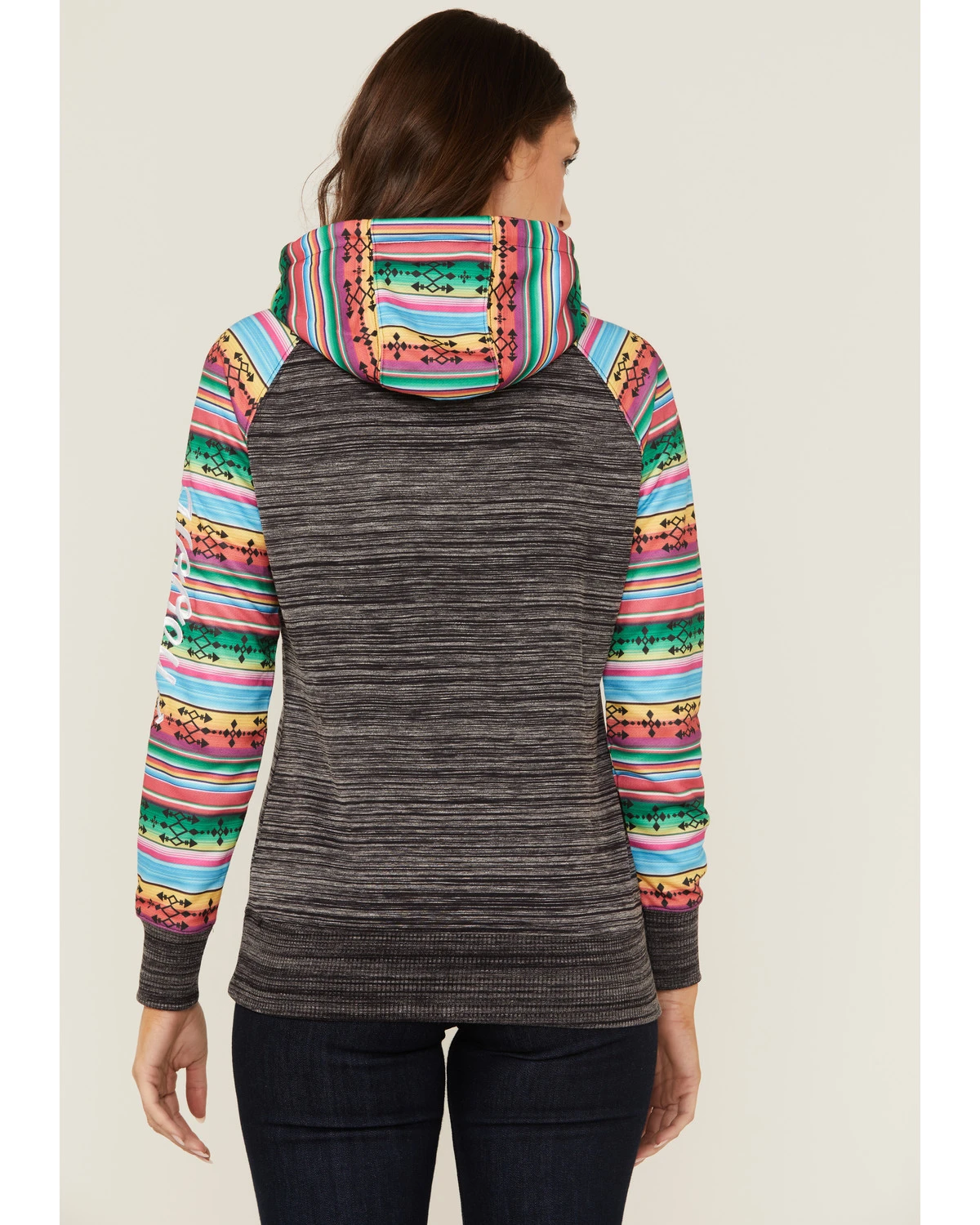 Hooey Women's Saldo Southwestern Space Dye Hoodie 4 Hooey Women's Saldo Southwestern Space Dye Hoodie - Image 4