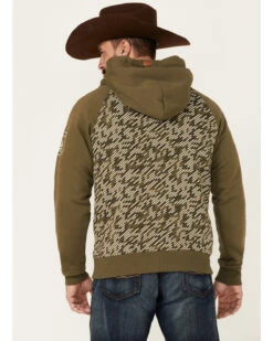 Wanakome Men's Moss Abbot Line Printed Pullover Hooded Sweatshirt -Western Cowboy Equipment Store 2000360996 370 P4
