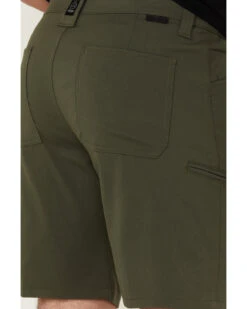 Wrangler ATG Men's All-Terrain Deep Olive Asymmetric Cargo Shorts -Western Cowboy Equipment Store 2000361703 341 P4