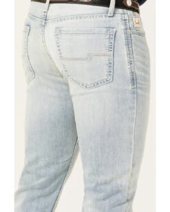 Cinch Men's Ian Light Stonewash Performance Stretch Slim Bootcut Jeans -Western Cowboy Equipment Store 2000362747 402 P4