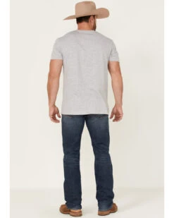 Moonshine Spirit Men's Corral Dust Medium Dark Wash Stretch Slim Straight Jeans -Western Cowboy Equipment Store 2000365378 415 P3