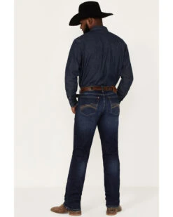 Wrangler 20X Men's Dawn Dark Wash Stretch Slim Straight Jeans - Long -Western Cowboy Equipment Store 2000366712 416 P3
