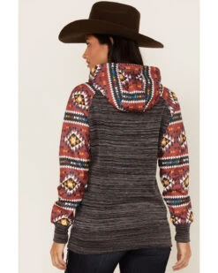 Hooey Women's Southwestern Contrast Print Summit Hoodie -Western Cowboy Equipment Store 2000369085 022 P4