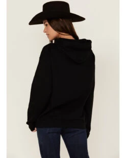 Goodie Two Sleeves Women's Don't Be All Hat & No Cowboy Black Graphic Hoodie 6 Goodie Two Sleeves Women's Don't Be All Hat & No Cowboy Black Graphic Hoodie -Western Cowboy Equipment Store 2000371377 001 P3