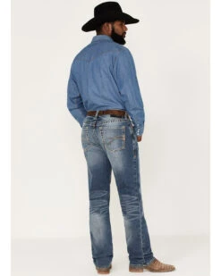 Ariat Men's M2 Dakota Wilson Medium Wash Stretch Relaxed Stackable Bootcut Jeans -Western Cowboy Equipment Store 2000371949 400 P3