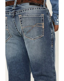 Ariat Men's M2 Dakota Wilson Medium Wash Stretch Relaxed Stackable Bootcut Jeans -Western Cowboy Equipment Store 2000371949 400 P4