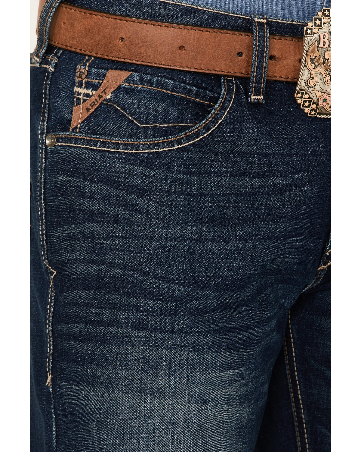 Ariat Men's M4 Ford Quentin Stretch Relaxed Bootcut Jeans 2 Ariat Men's M4 Ford Quentin Stretch Relaxed Bootcut Jeans - Image 2